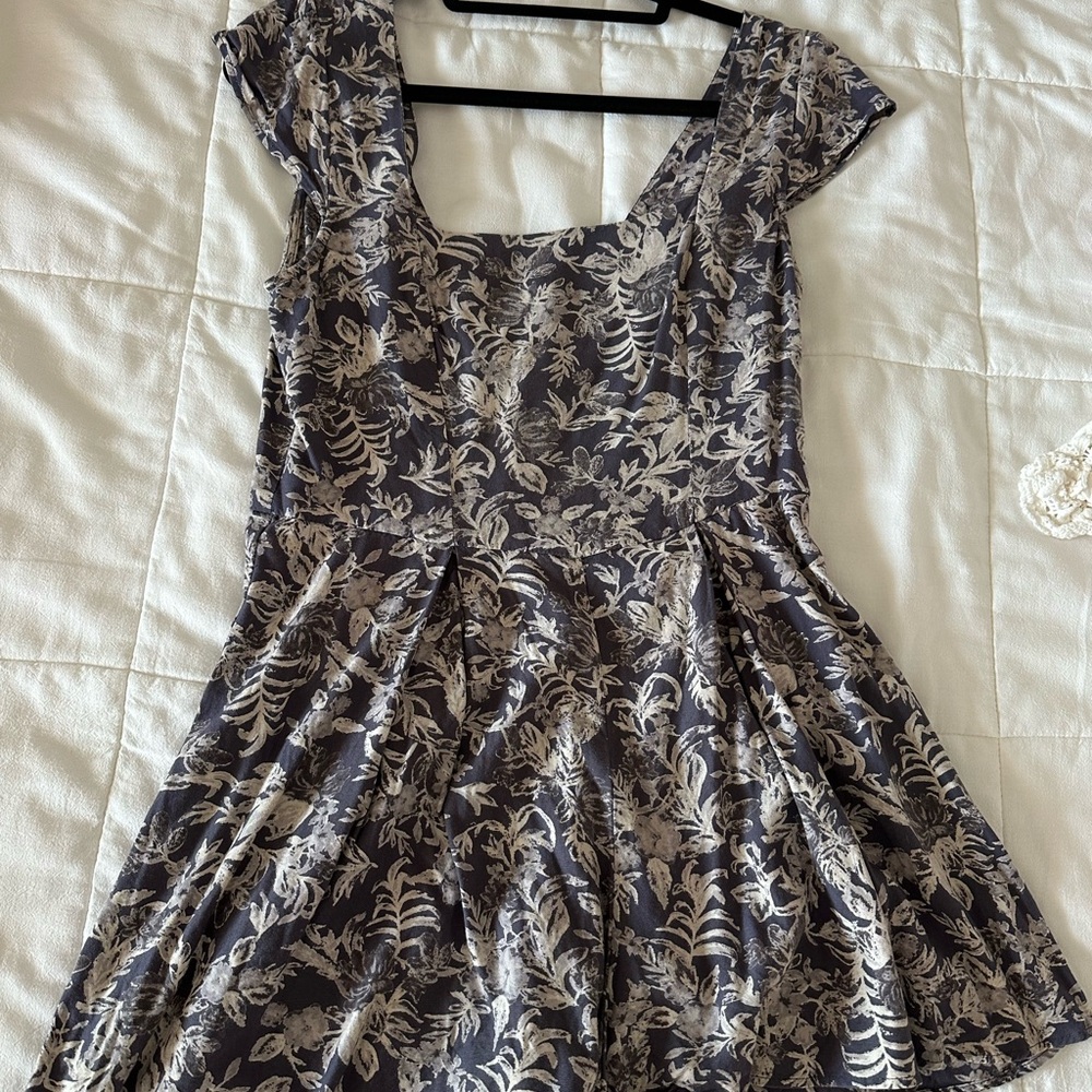 Kimchi Blue Black and Cream Floral Jumpsuit
